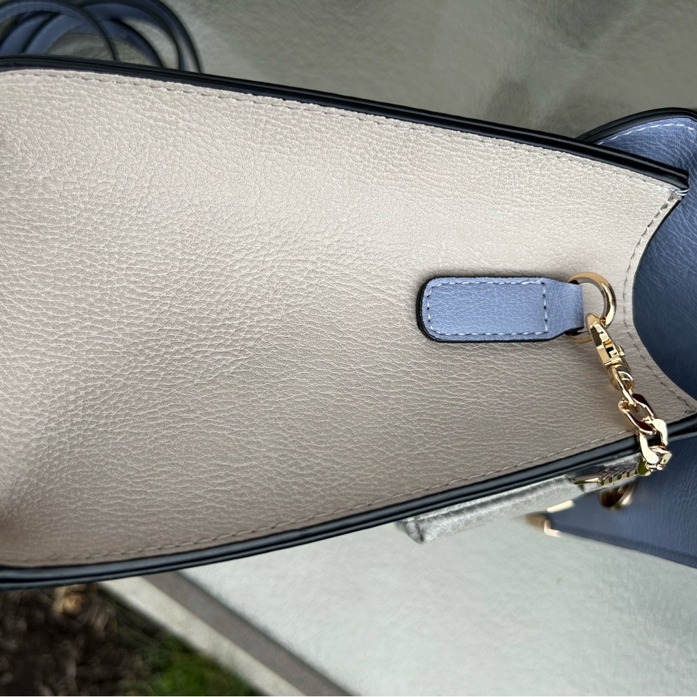 Dune London Gray and Blue Handbag - Picture 9 of 11